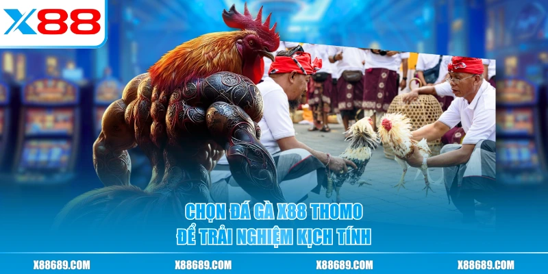Chọn đá gà X88 Thomo để trải nghiệm kịch tính