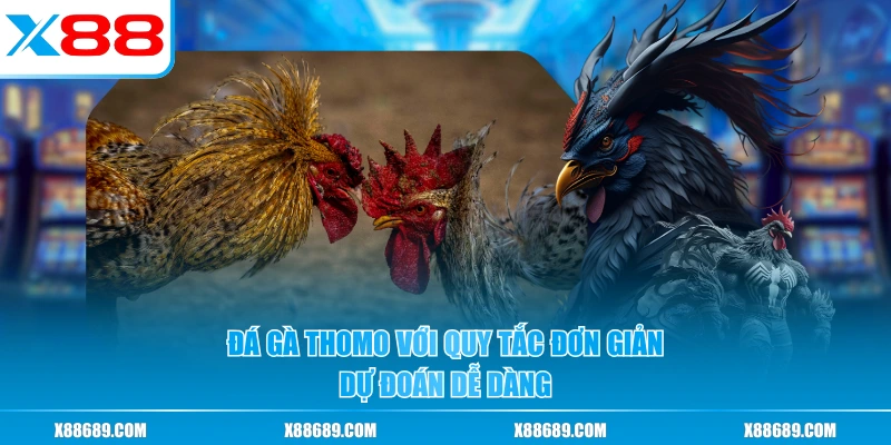 Đá gà Thomo với quy tắc đơn giản, dự đoán dễ dàng